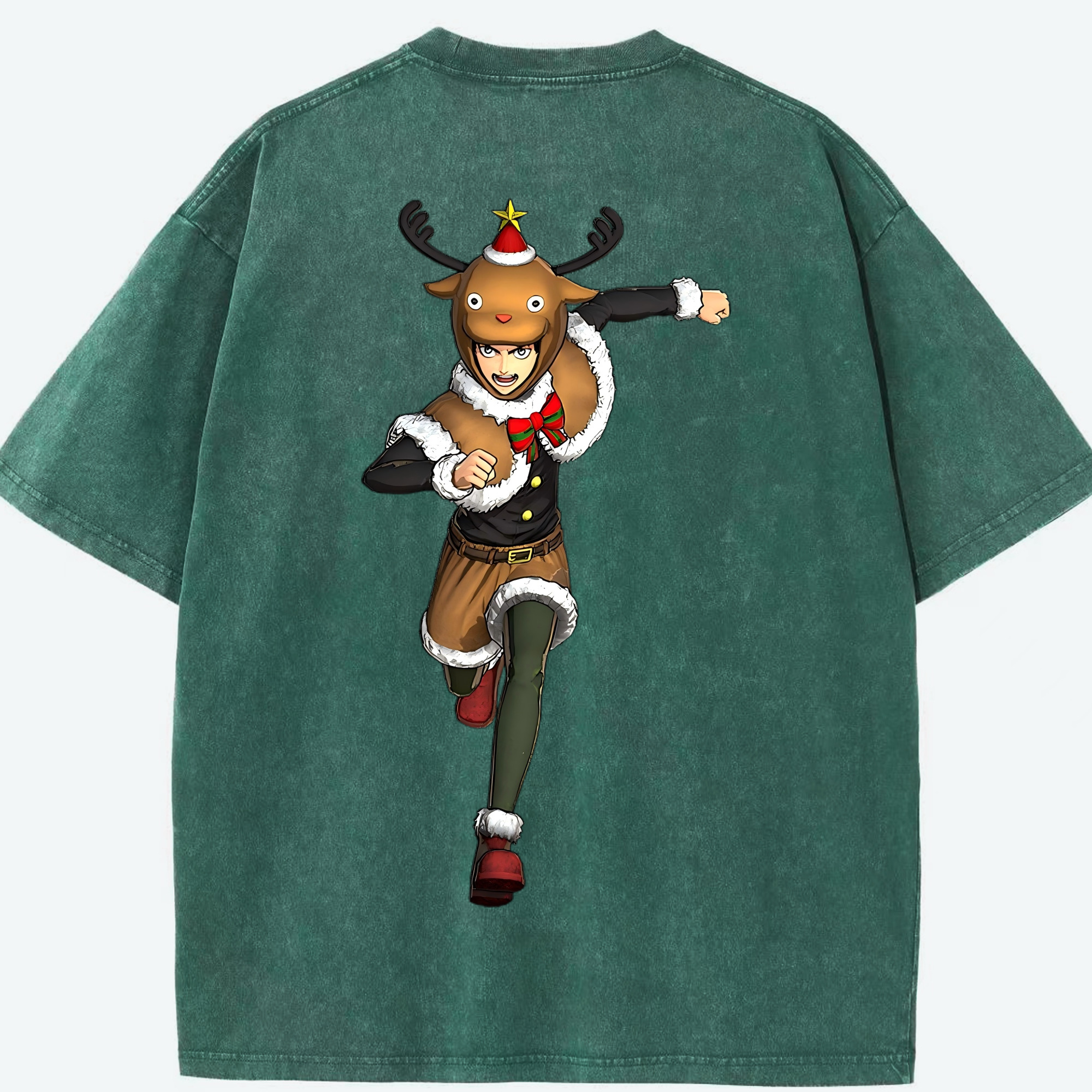 （画像用） 進撃の巨人 エレン･イェーガー Attack on Titan Eren Jäger 綿100% ヴィンテージ風 半袖Tシャツ（背面プリント）